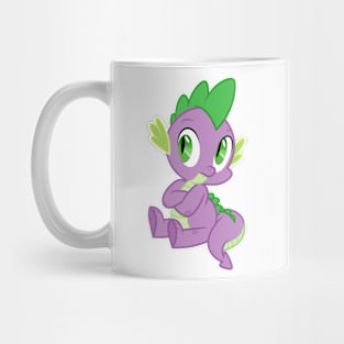 Spike sitting arms crossed Mug